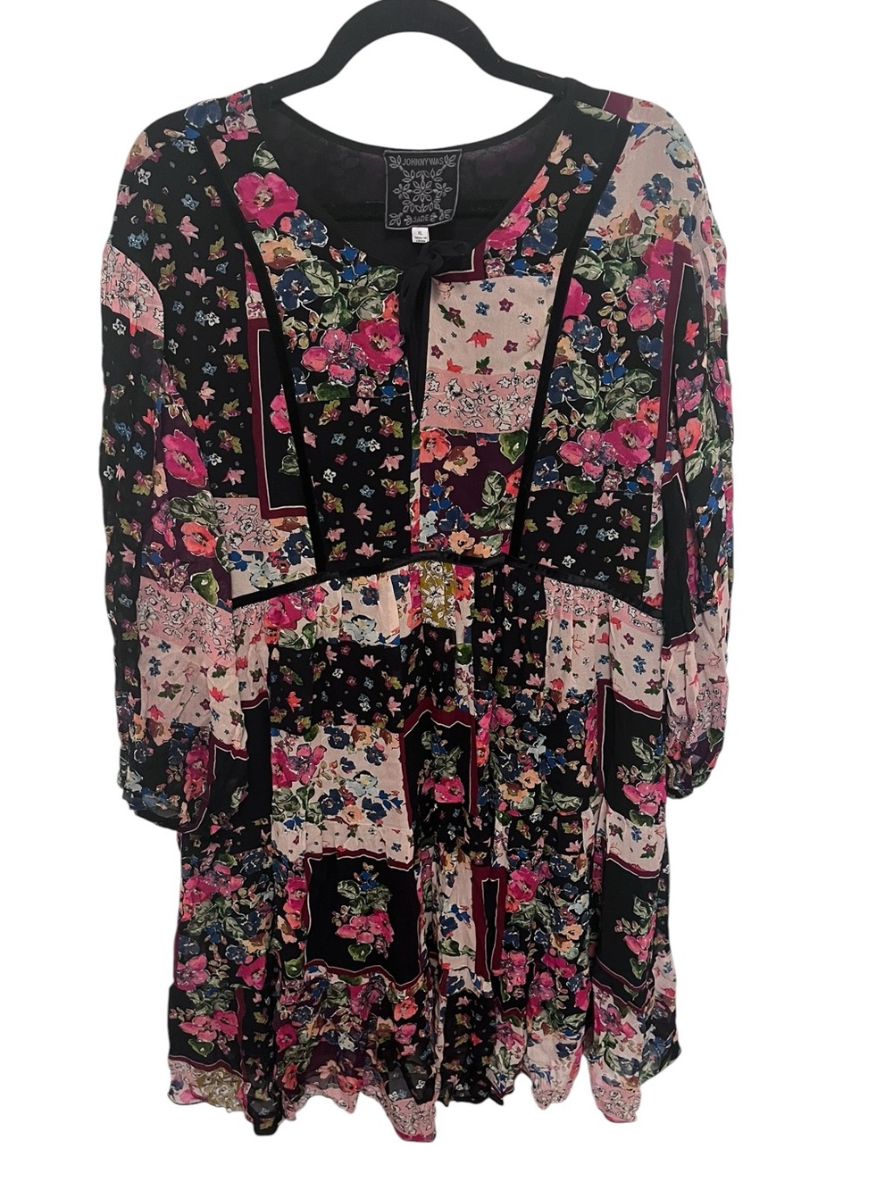 Johnny Was Boho Floral Patchwork Dress β Size XL πΈ - Picture 2 of 6